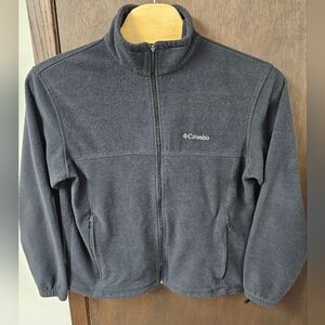 Columbia Jacket Womens XL Black Fleece Full Zip Soft Outdoors Hiking Layer